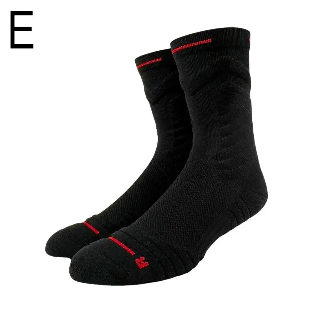 Bullfight 2.0 Men's High-top Sports Towel Basketball Socks Bottom Practical Professional Long-tube Mid-tube Elite Thick Running