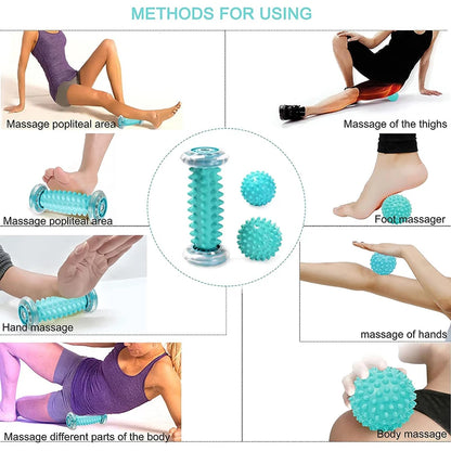 Foot Massager Roller & Ball Set | Movflux - Muscle Relief