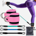 Knöchelriemen-Widerstandsbänder für Hüft- und Beinstärke, Zugseil, Fitness, elastisches Training, Zuhause, Yoga, Pilatus, Crossfit, Workout, Fitnessstudio