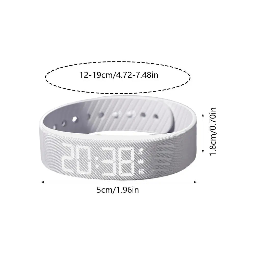 Smart Bracelet LED Digital Waterproof Smart Clock Smartband Silent Adjustable Smart Band Vibration Alarm Reminder Watch