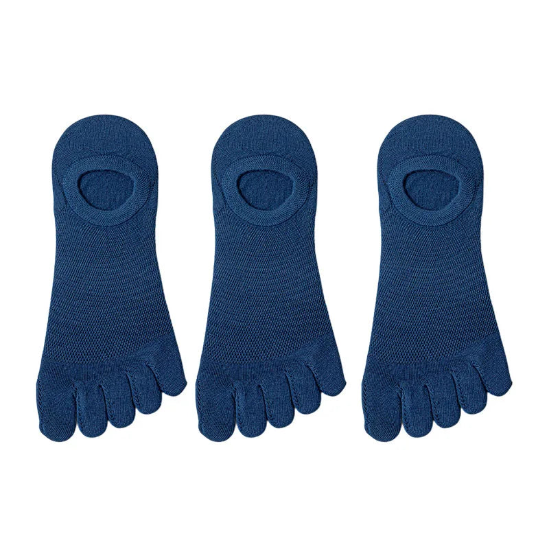 3 Pairs/lot Men's Socks Breathable Sweat Novelty Toe Socks Fashion Casual Breathable Finger Boat Sock High Quality Sox for Male