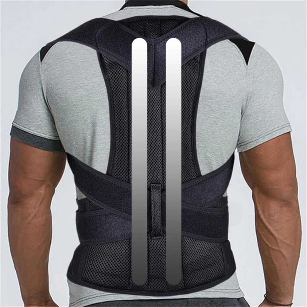 Adjustable Scoliosis Posture Corrector – Back Brace Lumbar Support for Men & Women