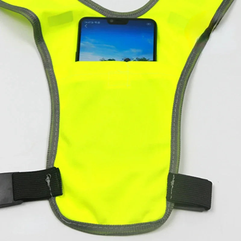 Cycling Reflective Vest High Visibility Safe Jacket for Night Riding Running Jogging Cycling Motorcycle Outdoor Sports Waistcoat