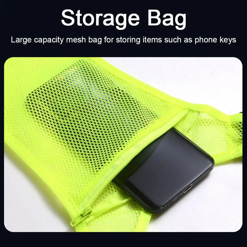 Reflective Safety Vests Lightweight Adjustable Elastic Vest Jacket Hi Vis Reflective Strips for Traffic Control Running Cycling