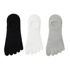3 Pairs/lot Men's Socks Breathable Sweat Novelty Toe Socks Fashion Casual Breathable Finger Boat Sock High Quality Sox for Male