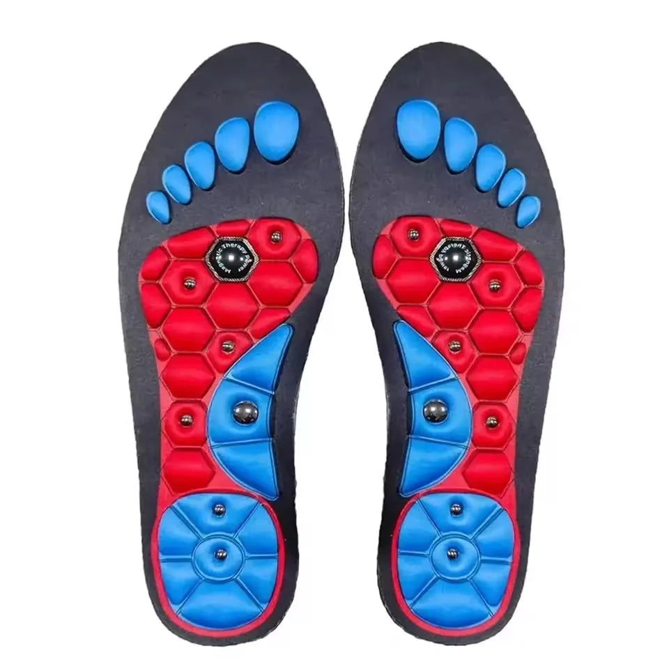 1 Pair Foot Acupressures Insoles Men Women Foot Massage Sport Insoles Magnetic Therapy Insoles for Relieve Fatigue Foot Training