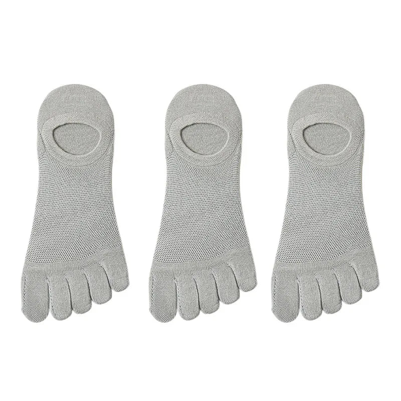 3 Pairs/lot Men's Socks Breathable Sweat Novelty Toe Socks Fashion Casual Breathable Finger Boat Sock High Quality Sox for Male