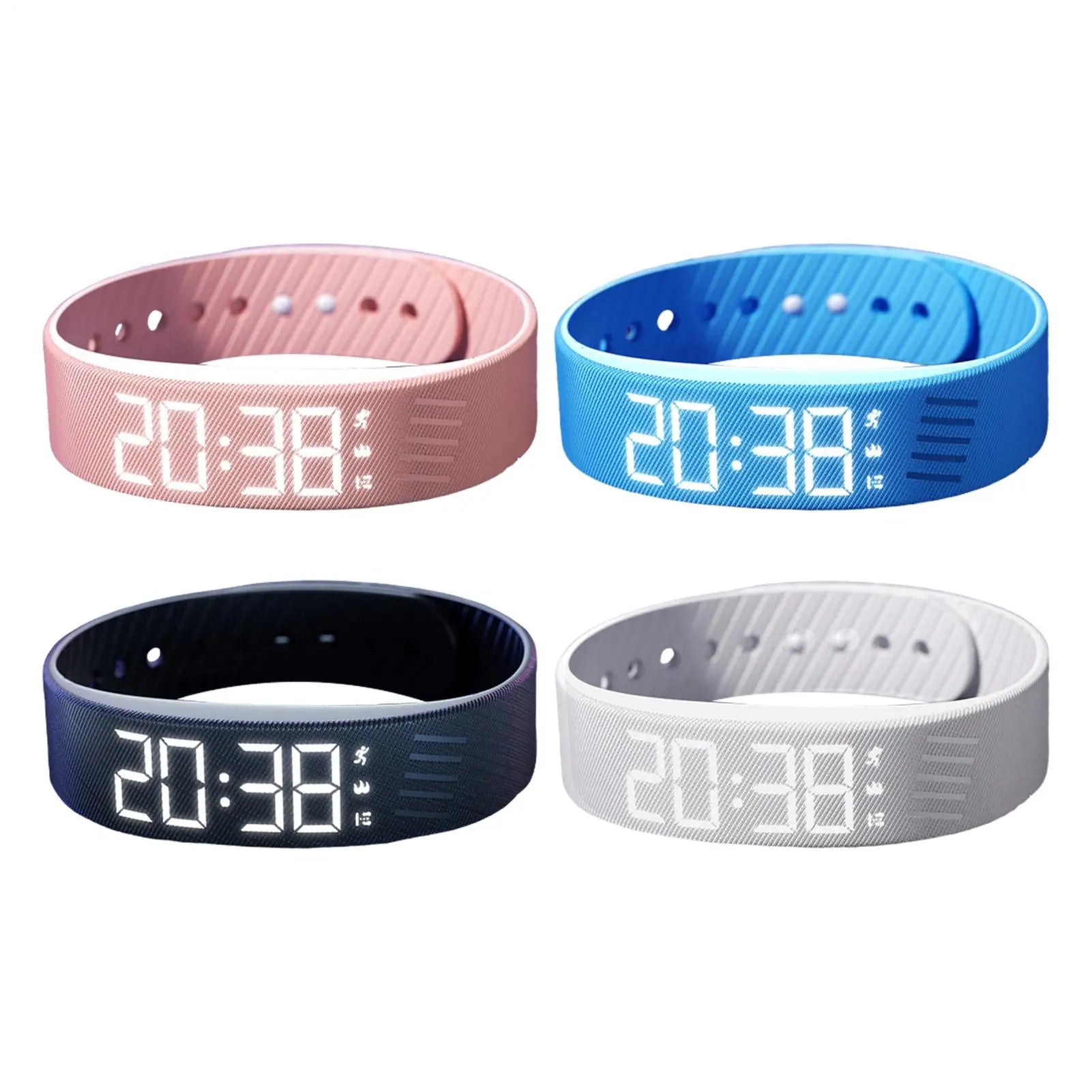 Smart Bracelet LED Digital Waterproof Smart Clock Smartband Silent Adjustable Smart Band Vibration Alarm Reminder Watch