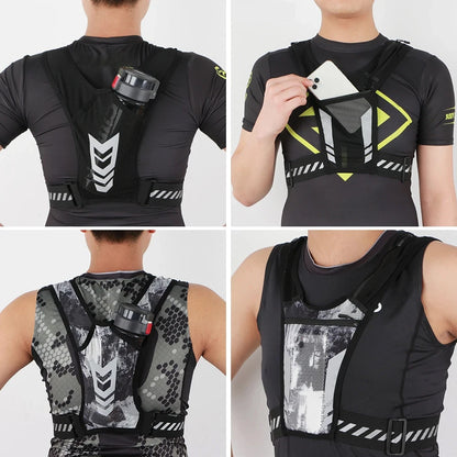 Reflective Running Vest |Phone & Key Holder