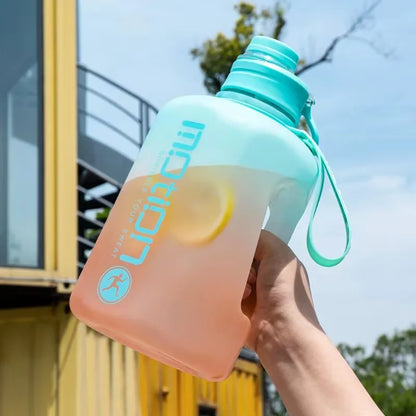 2 Liter Sports Water Bottle |  Scale & Straw
