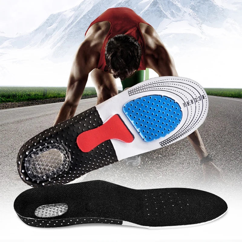 Silicone Gel Sport Insoles – Orthopedic Shock Absorption & Arch Support for Men and Women