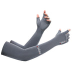 Summer Anti-UV Cooling ‌Ice Silk Arm Sleeves Breathable Stretchy Cover UV Protection Sun Sleeves for Cycling Running Sports 2 pair