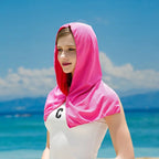 Summer Cooling Hoodie Towel Sweat-absorbent Cool Anti-UV Cycling Soft Cold Sensing Quick-drying Scarf for Fitness Hiking Fishing