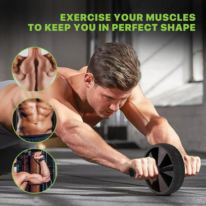 Ab Roller Wheel, Abs Workout Equipment for Abdominal & Core Strength Training, Exercise Wheels for Home Gym, Fitness Equipment