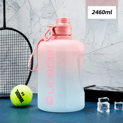 2 Liter Sports Water Bottle |  Scale & Straw