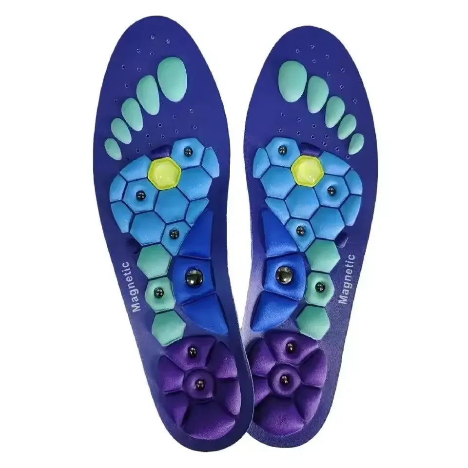 1 Pair Foot Acupressures Insoles Men Women Foot Massage Sport Insoles Magnetic Therapy Insoles for Relieve Fatigue Foot Training
